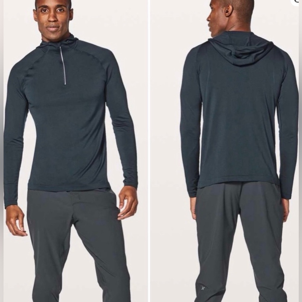 Lululemon Metal Vent Tech Hoodie Dark Green Size S